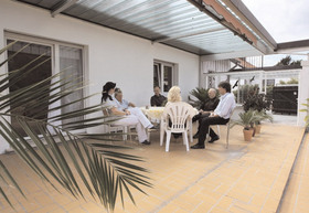 Überdachte Terrasse